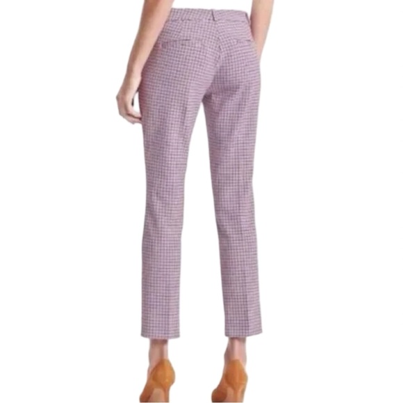 Banana Republic Sloan Pants in Pink Tattersall Plaid - Picture 2 of 7